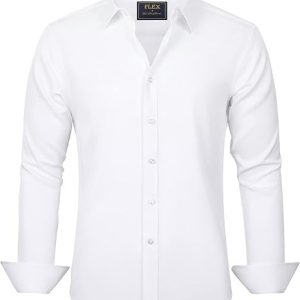J.VER Men's Dress Shirts Solid Down Shirts