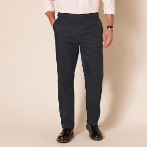 Men's Classic-Fit Expandable-Waist Flat-Front Dress Pant